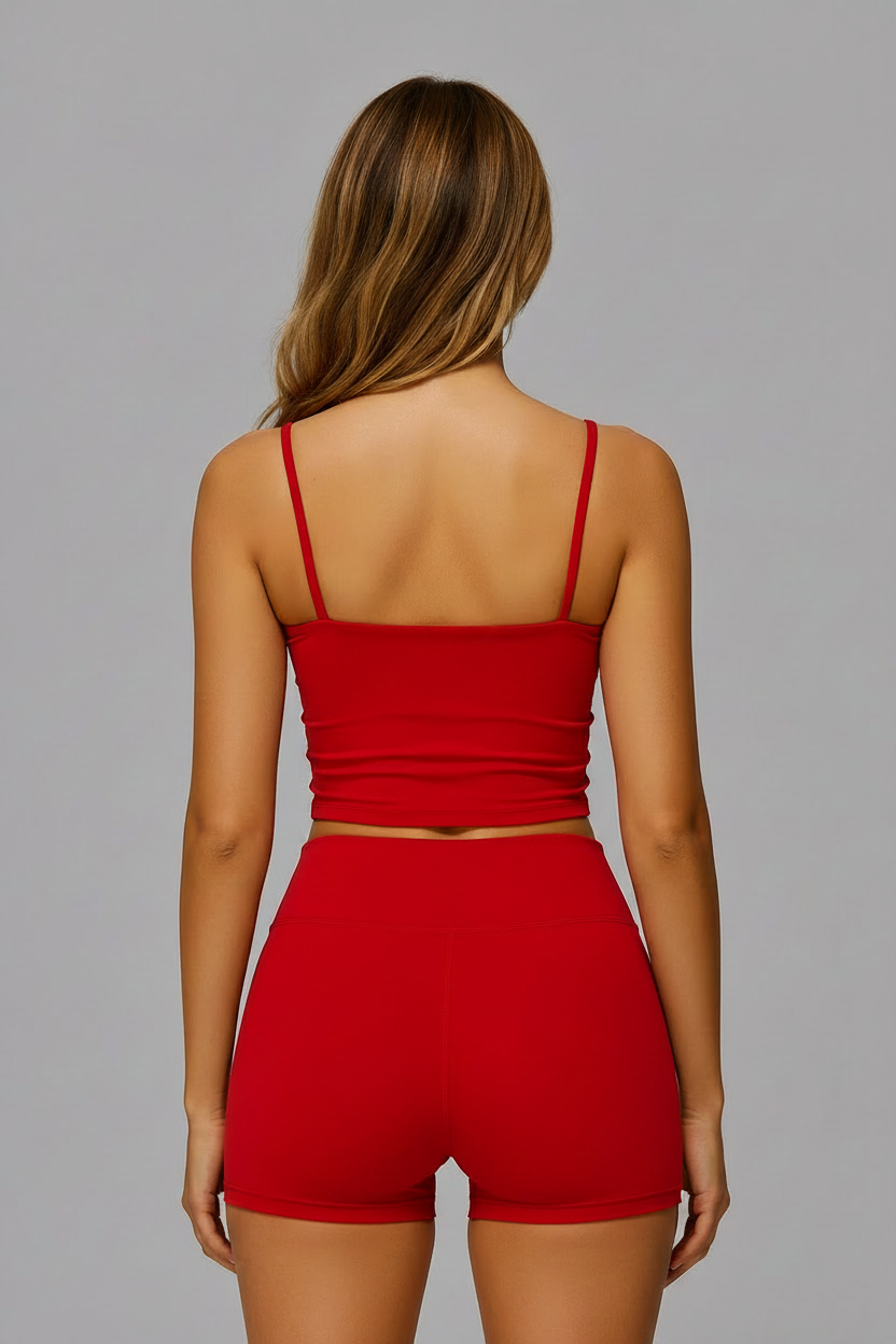 Womens Gym Vest & Shorts Set